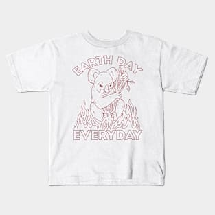 Scared Koala Animal Design Kids T-Shirt